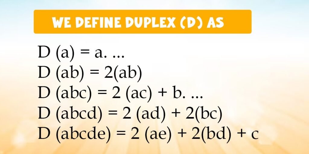 Duplex Method